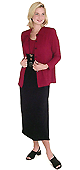 Boucle Two Piece Jacket Dress with Necklace